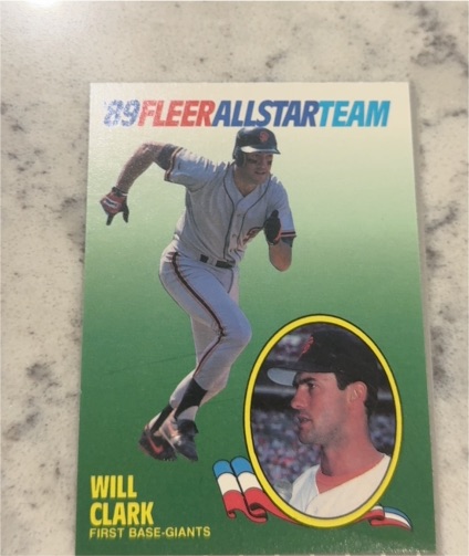 1989 Fleer All Star Team #3 Will Clark — front