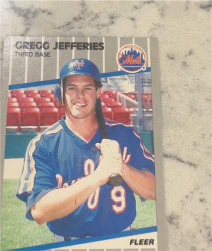 1989 Fleer #38 Gregg Jefferies — front