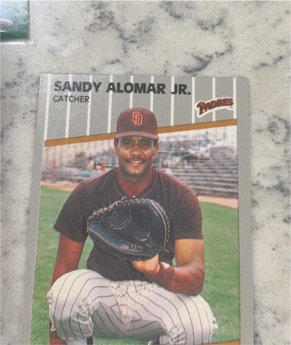 1989 Fleer #300 Sandy Alomar Jr. — front