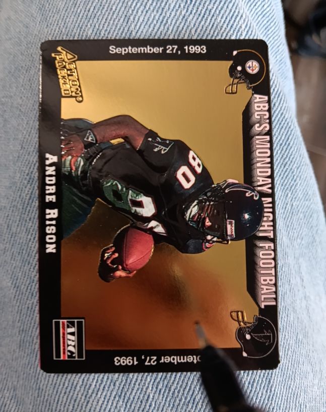 1993 Action Packed Monday Night Football #16 Andre Rison — front