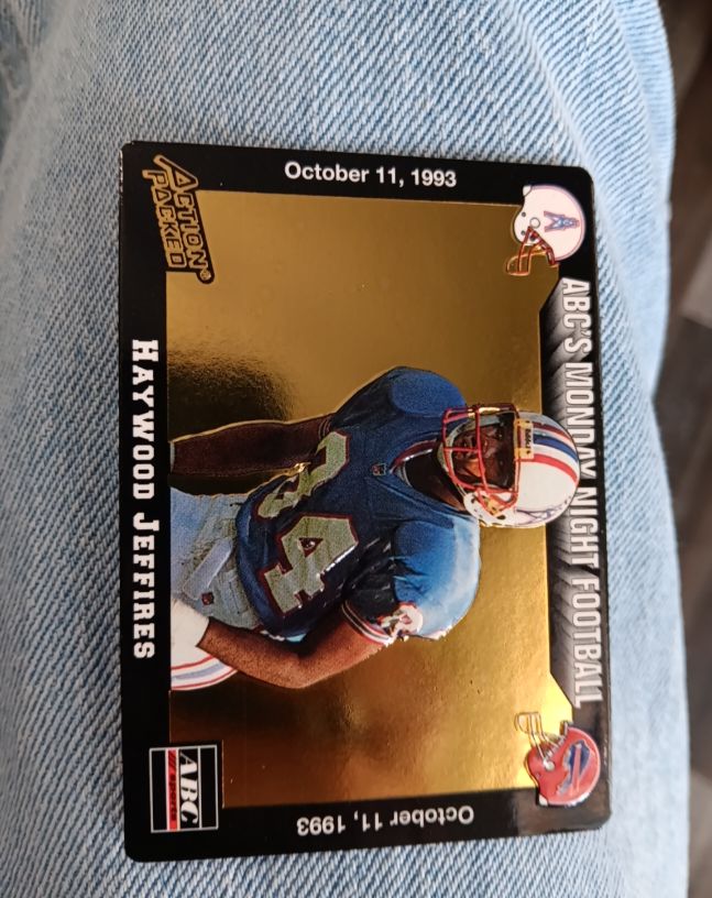 1993 Action Packed Monday Night Football #23 Haywood Jeffires — front