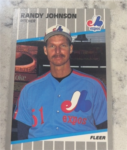 1989 Fleer #381 Randy Johnson — front