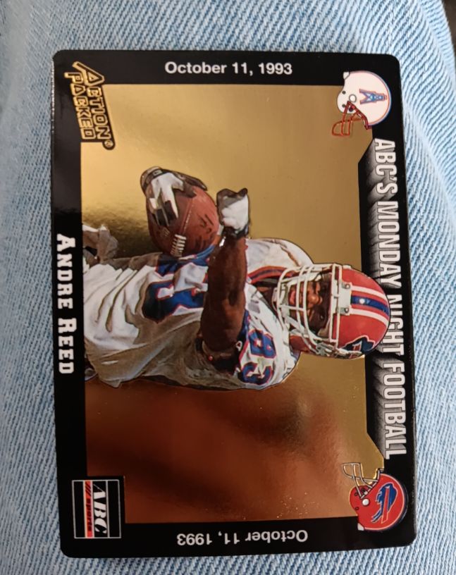 1993 Action Packed ABC's Monday Night Football #24 Andre Reed Buffalo Bills — front