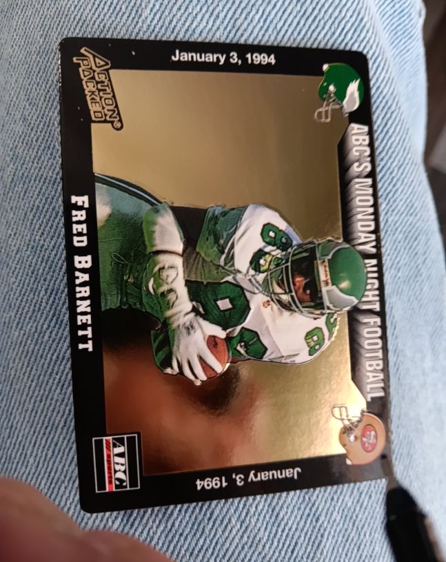 1993 Action Packed ABC's Monday Night Football #MN5 Fred Barnett — front