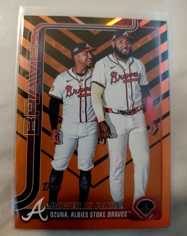 2025 Topps Update #US229 Marcell Ozuna / Ozzie Albies — front