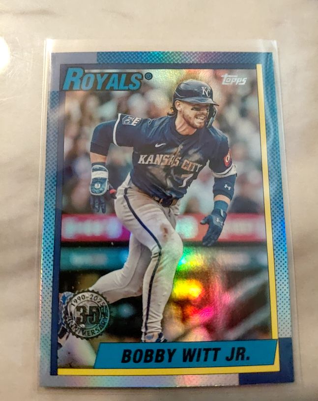 2025 Topps Update #U90-31 Bobby Witt Jr. 35th Anniversary Royals — front