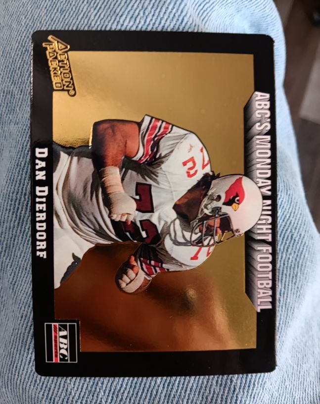 1993 Action Packed #79 Dan Dierdorf — front