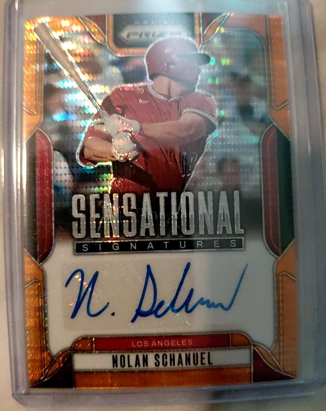 2025 Panini Prizm #SS-NS Nolan Schanuel Sensational Signatures — front