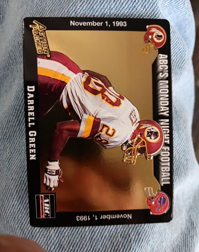 1993 Action Packed Monday Night Football #35 Darrell Green — front