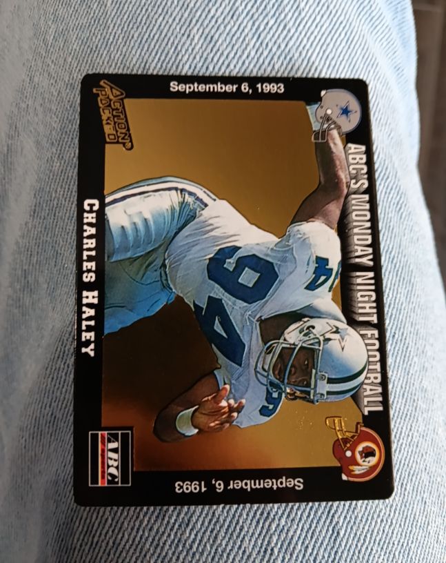 1993 Action Packed Monday Night Football Charles Haley — front