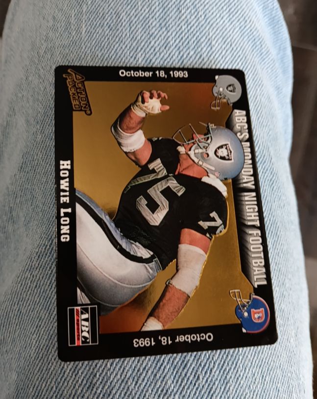 1993 Action Packed Monday Night Football Howie Long — front