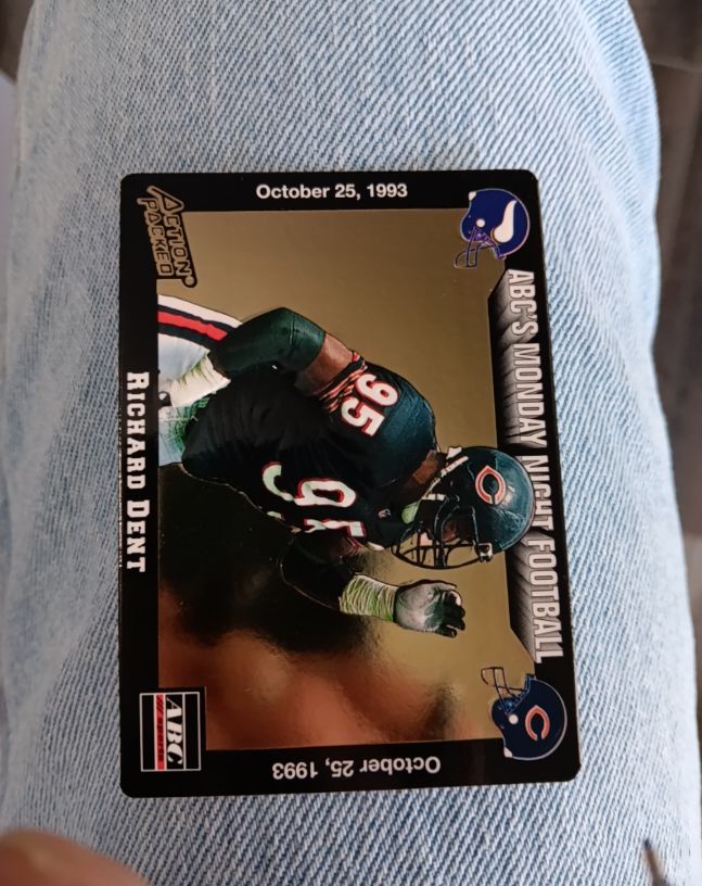 1993 Action Packed Monday Night Football #32 Richard Dent — front