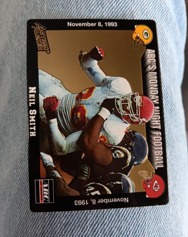 1993 Action Packed Monday Night Football #MN3 Neil Smith — front