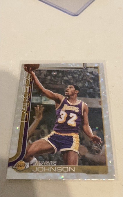2025-26 Topps #255 Magic Johnson Los Angeles Lakers — front