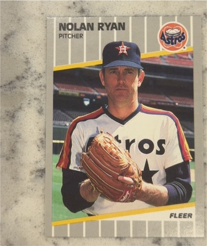 1989 Fleer #368 Nolan Ryan Houston Astros — front