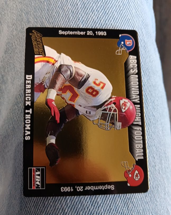 1993 Action Packed Monday Night Football #12 Derrick Thomas — front