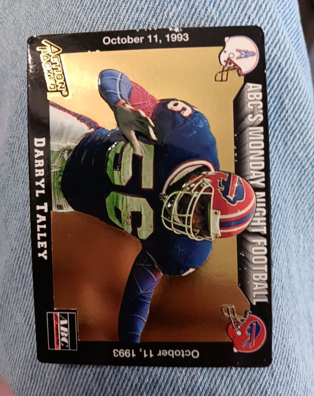 1993 Action Packed Monday Night Football #MN5 Darryl Talley — front