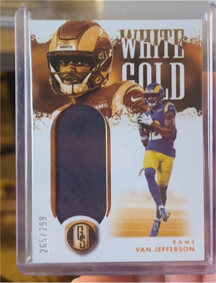 2022 Panini Gold Standard White Gold #/299 Van Jefferson — front