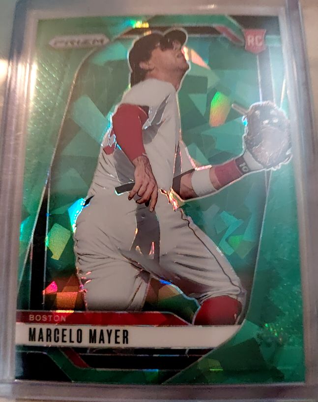 2025 Panini Prizm Green Ice RC Marcelo Mayer — front