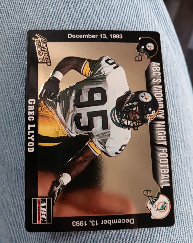 1993 Action Packed Monday Night Football #63 Greg Lloyd — front