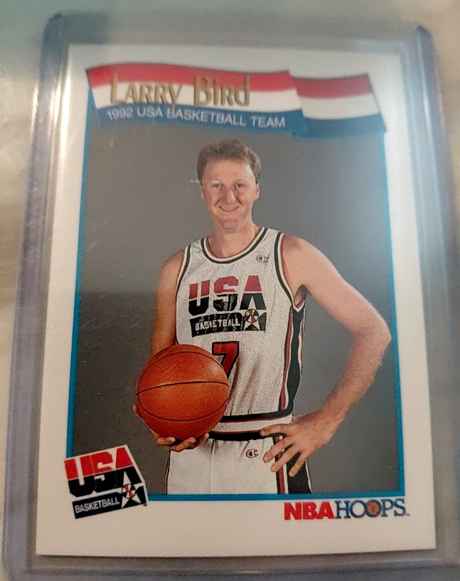 1991-92 NBA Hoops #576 Larry Bird USA Basketball — front