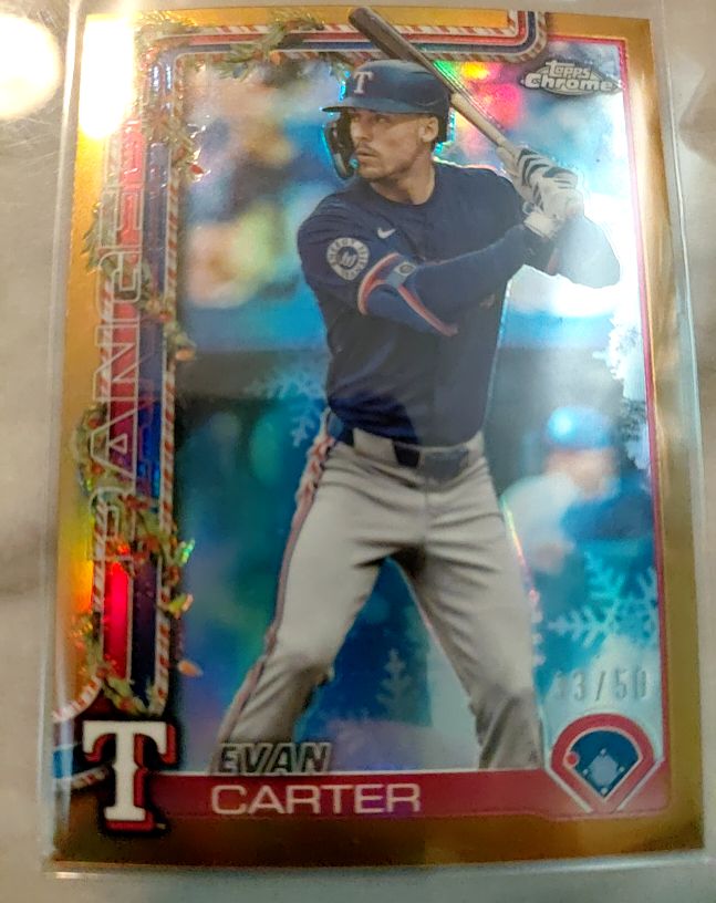 2025 Topps Holiday #H2 Evan Carter — front