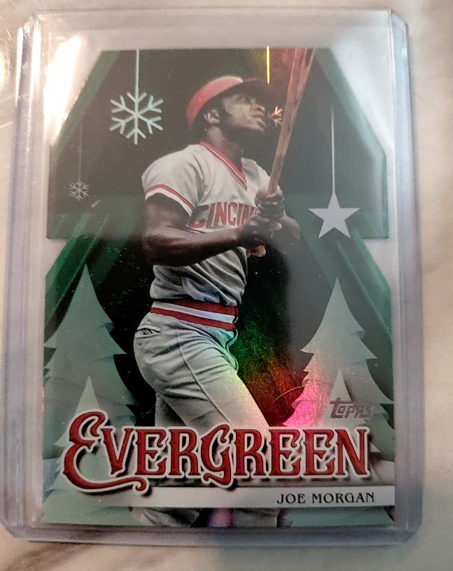2025 Topps Holiday #E-19 Joe Morgan Evergreen Cincinnati Reds — front
