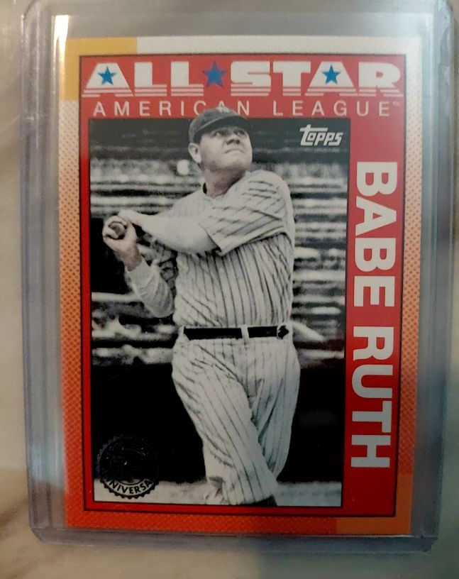 2025 Topps #90AS-41 Babe Ruth 1990 Topps Baseball 35th Anniversary All-Stars — front