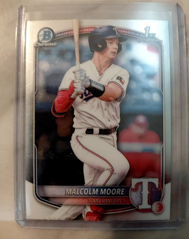 2025 Bowman Chrome #BCP-129 Malcolm Moore — front
