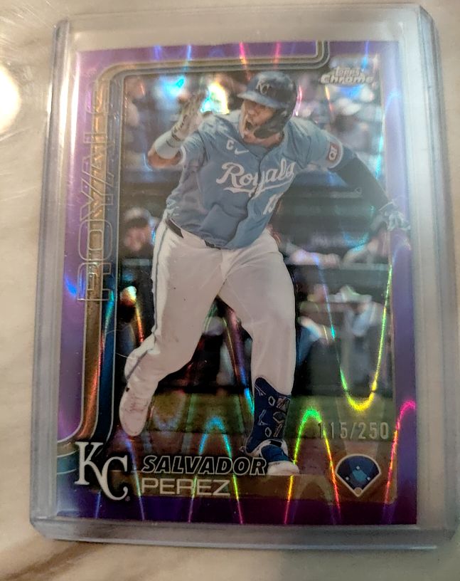 2025 Topps Chrome #114 Salvador Perez — front