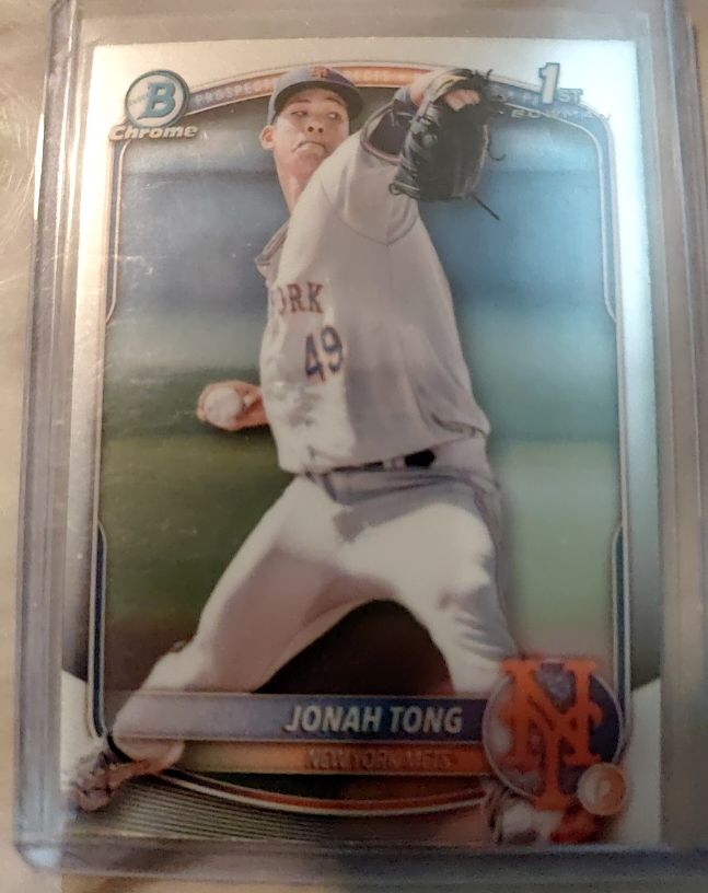 2025 Bowman Chrome Prospects #BCP-105 Jonah Tong — front