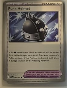 2025 Pokemon Phantasmal Flames #092 Punk Helmet — front