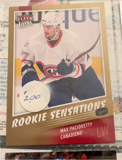 2009-10 Fleer Ultra Rookie Sensations #RS13 Max Pacioretty — front
