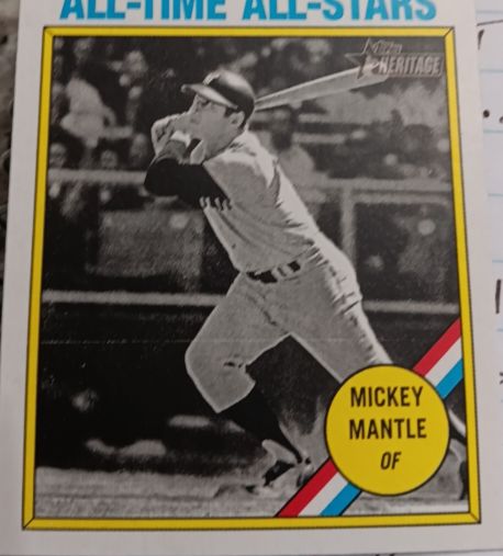 2025 Topps Heritage All-Time All Stars #349 Mickey Mantle — front