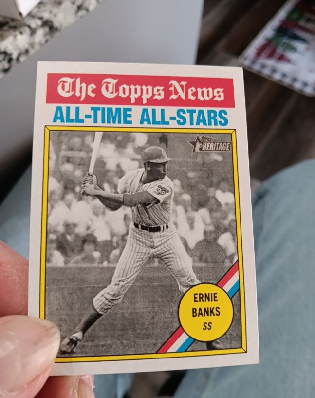 2025 Topps Heritage #343 Ernie Banks — front