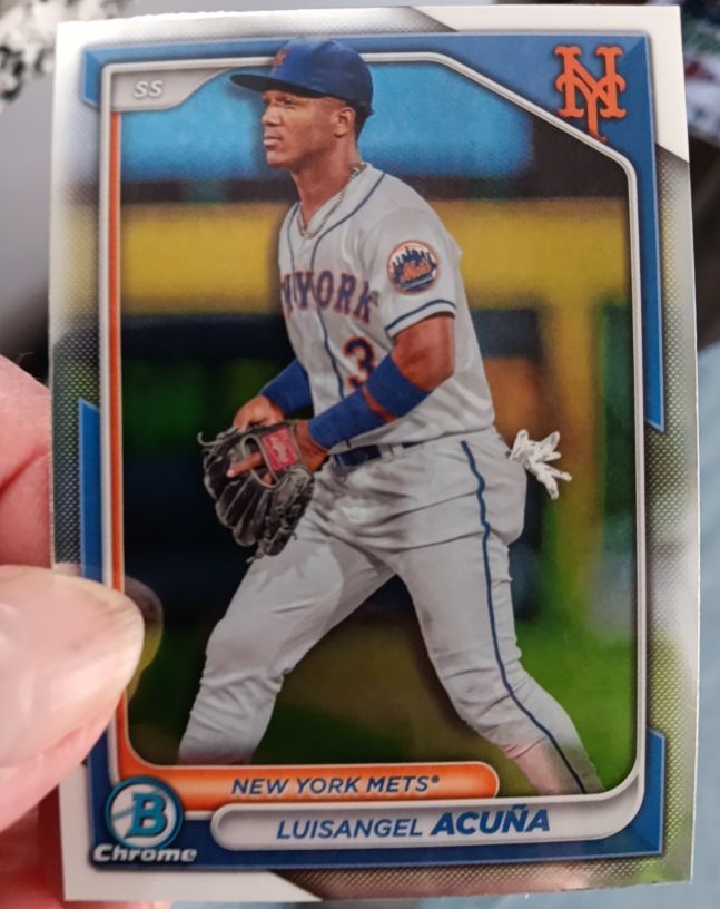 2024 Bowman Chrome #BCP-40 Luisangel Acuna — front