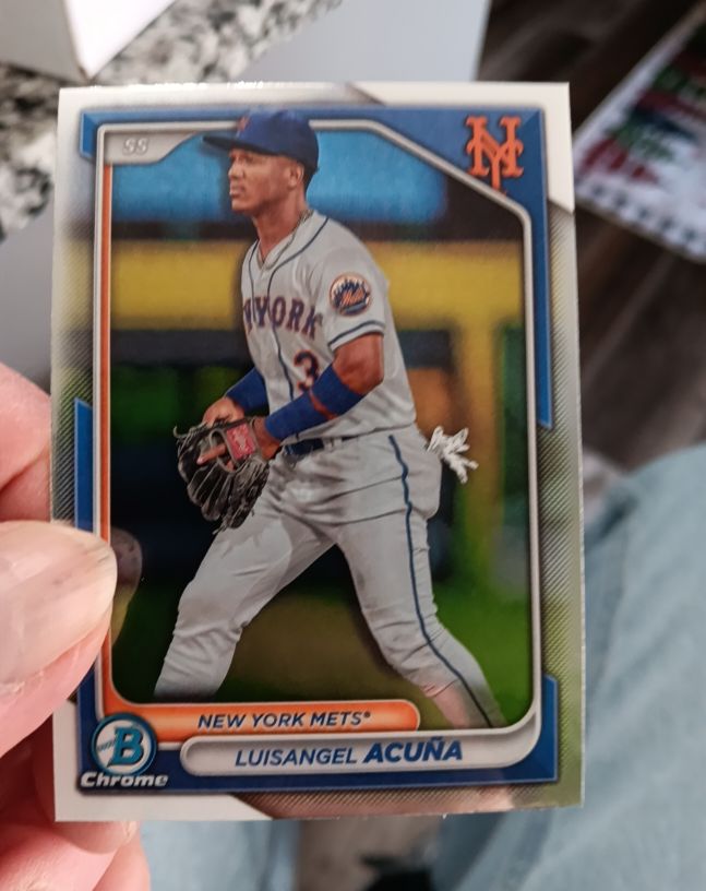 2024 Bowman Chrome #BCP-40 Luisangel Acuna — front