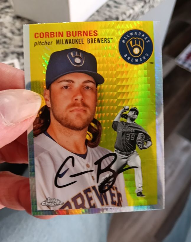 2023 Topps Chrome Platinum Anniversary #230 Corbin Burnes — front