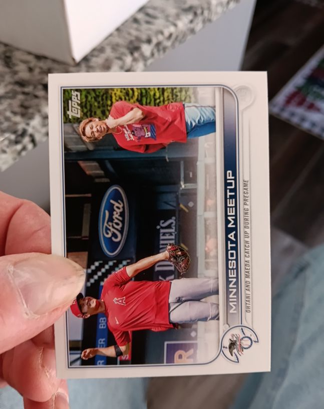 2022 Topps #122 Minnesota Meetup Shohei Ohtani / Kenta Maeda — front