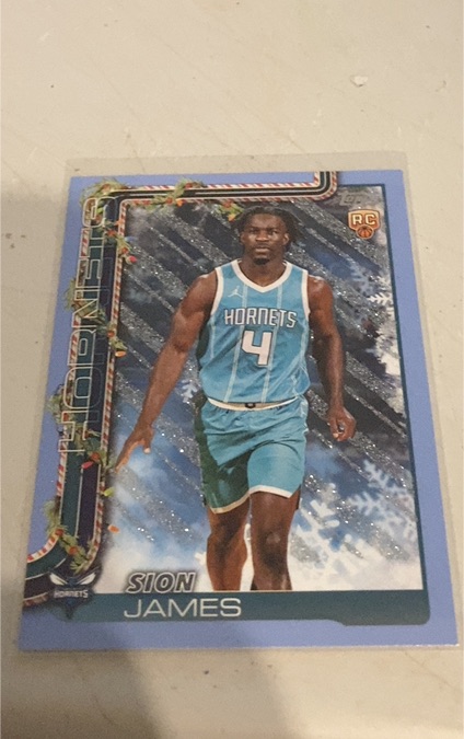 2025-26 Topps Holiday #H193 Sion James Rookie — front