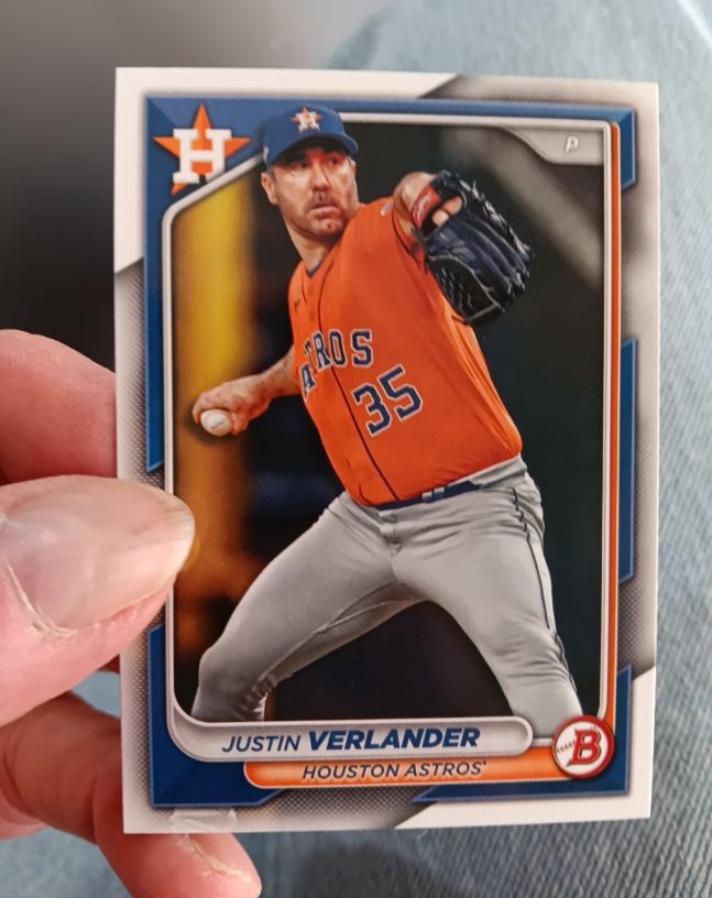2024 Bowman #48 Justin Verlander Houston Astros — front