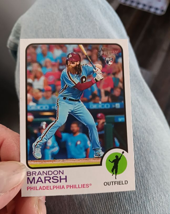 2022 Topps Heritage High Number #636 Brandon Marsh — front