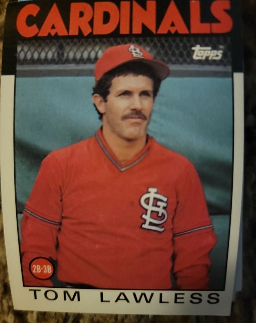1986 Topps #228 Tom Lawless — front