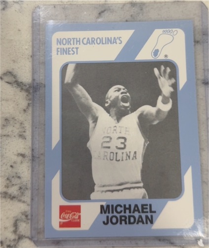 1989 Collegiate Collection Coca-Cola North Carolina's Finest #65 Michael Jordan — front