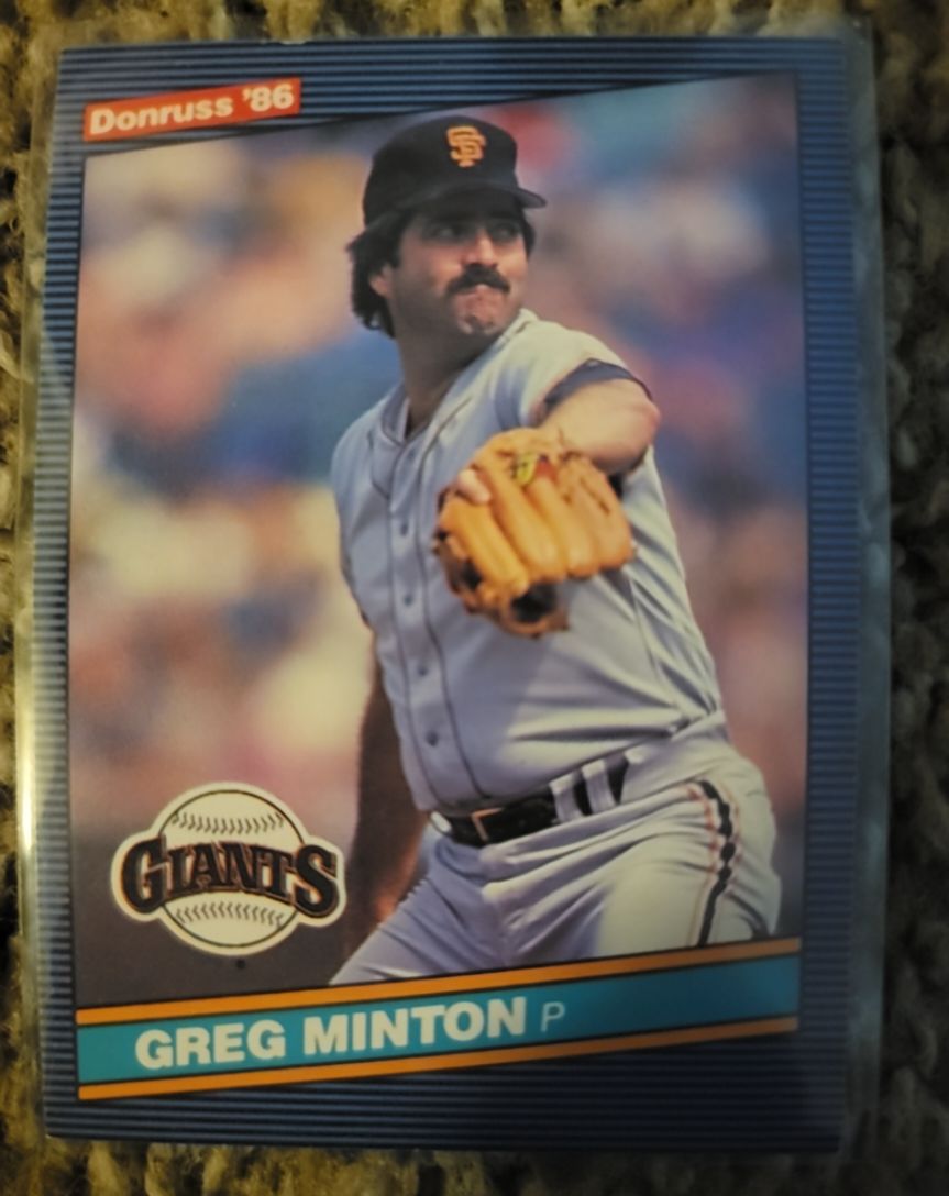 1986 Donruss #480 Greg Minton — front