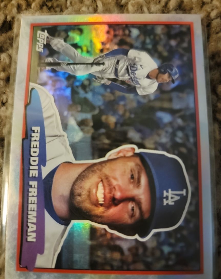 2022 Topps Archives 1988 Big Foil #88BF-8 Freddie Freeman — front