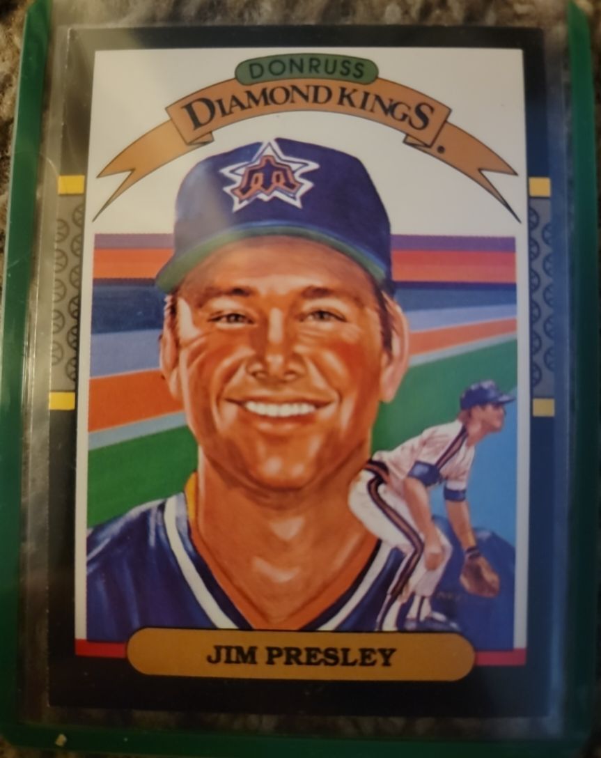 1987 Donruss Diamond Kings #23 Jim Presley — front
