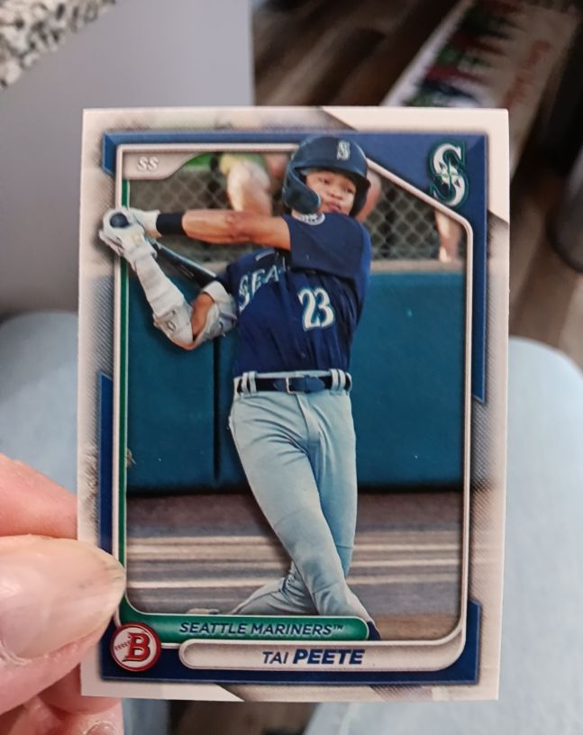 2024 Bowman Chrome Prospects #BCP-9 Tai Peete — front