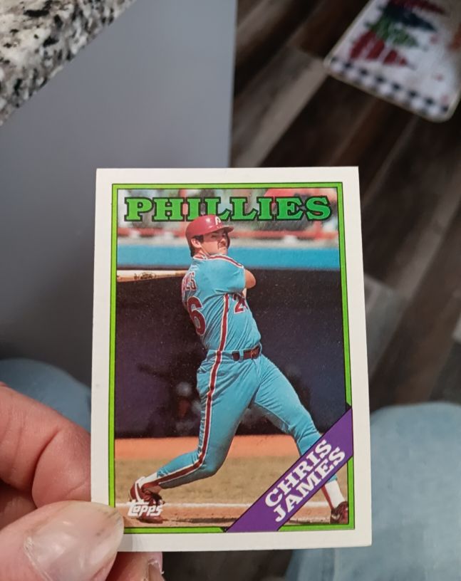 1988 Topps #572 Chris James — front