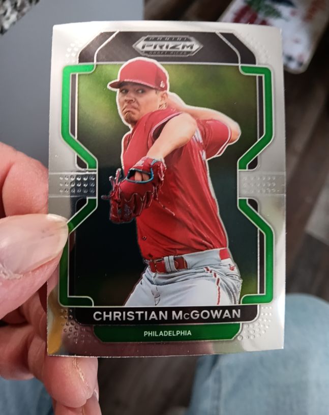 2022 Panini Prizm Draft Picks #PDP219 Christian McGowan — front